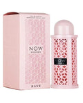 Rave Now Woman Lattafa Eau de Parfum 100ml — frasco e embalagem