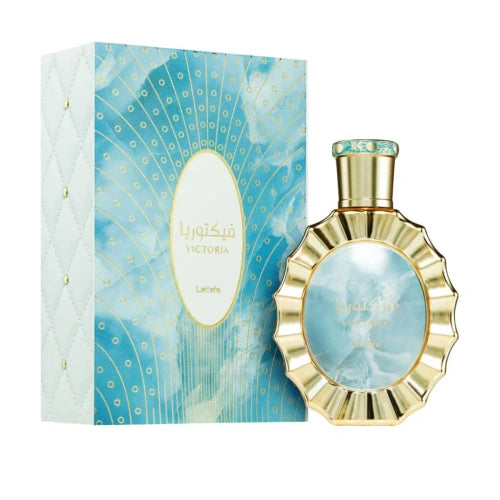 Victoria Lattafa Eau de Parfum 100ml — frasco e embalagem