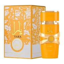 Yara Tous Lattafa Eau de Parfum 100ml — frasco e embalagem
