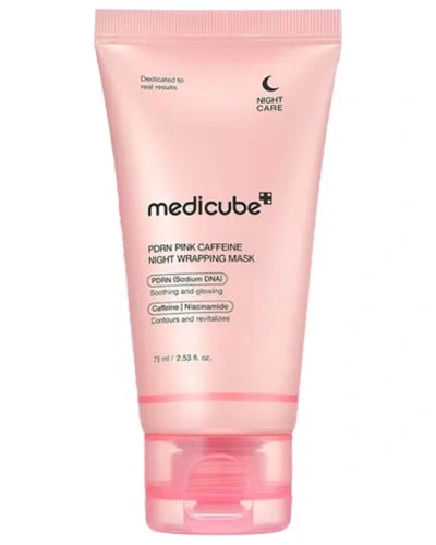Medicube Pdrn Pink Caffeine Night Wrapping Mask, disponível na Now Parfum.