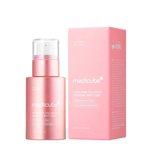 Medicube Pdrn Pink Coll. Exosome Shot 2000, disponível na Now Parfum.