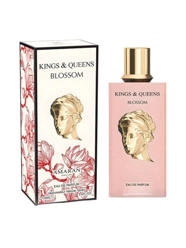 King and Queens Blossom Amaran Eau de Parfum 100ml — frasco e embalagem