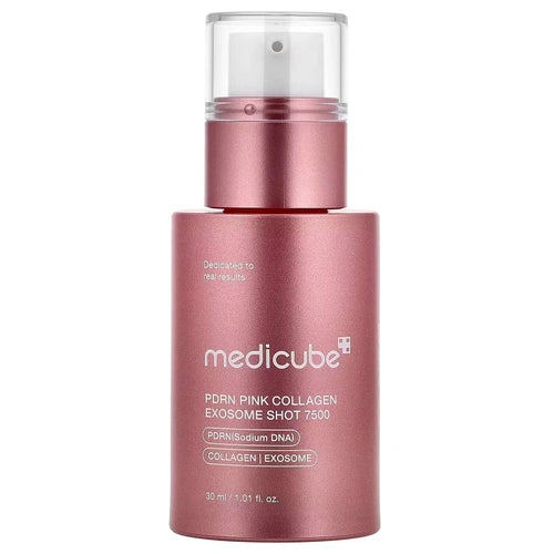 Medicube Pdrn Pink Coll. Exosome Shot 7500, disponível na Now Parfum.