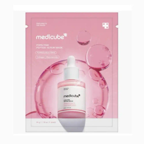 Medicube Pdrn Pink Peptide Serum Mask, disponível na Now Parfum.