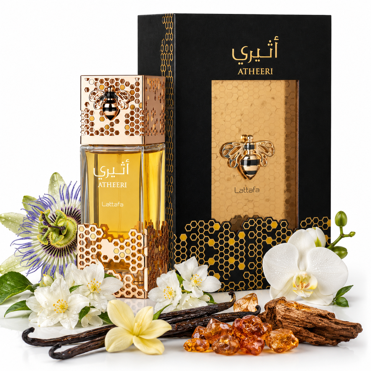 Lattafa Atheeri – Eau de Parfum Floral Gourmand Unissex 100ml