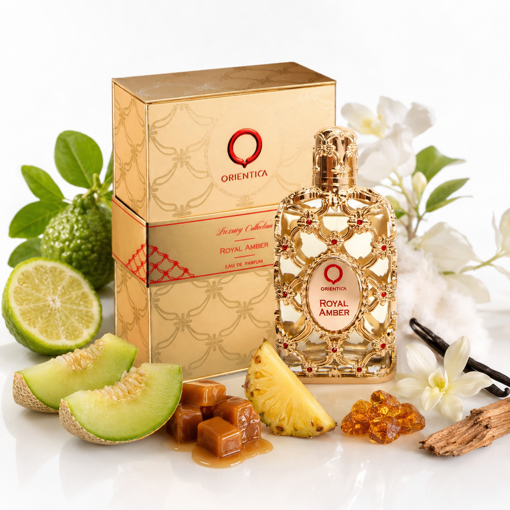 Royal Amber — Orientica — Com ingredientes da fragrância