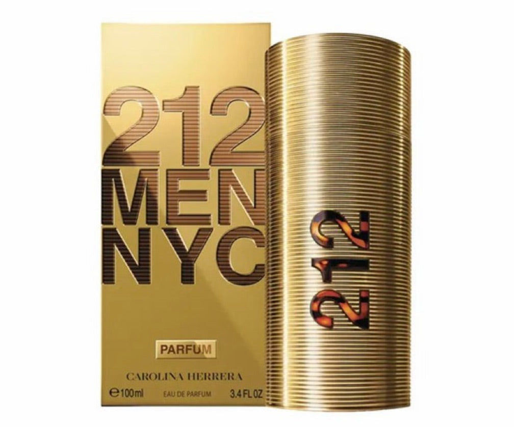 Frasco do perfume 212 Men Parfum da Carolina Herrera, disponível na Now Parfum.