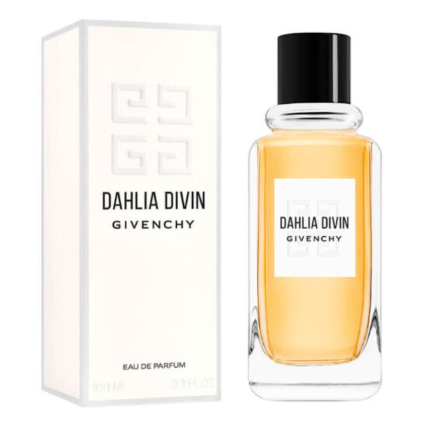 Frasco do perfume Dahlia Divin da Givenchy, disponível na Now Parfum.