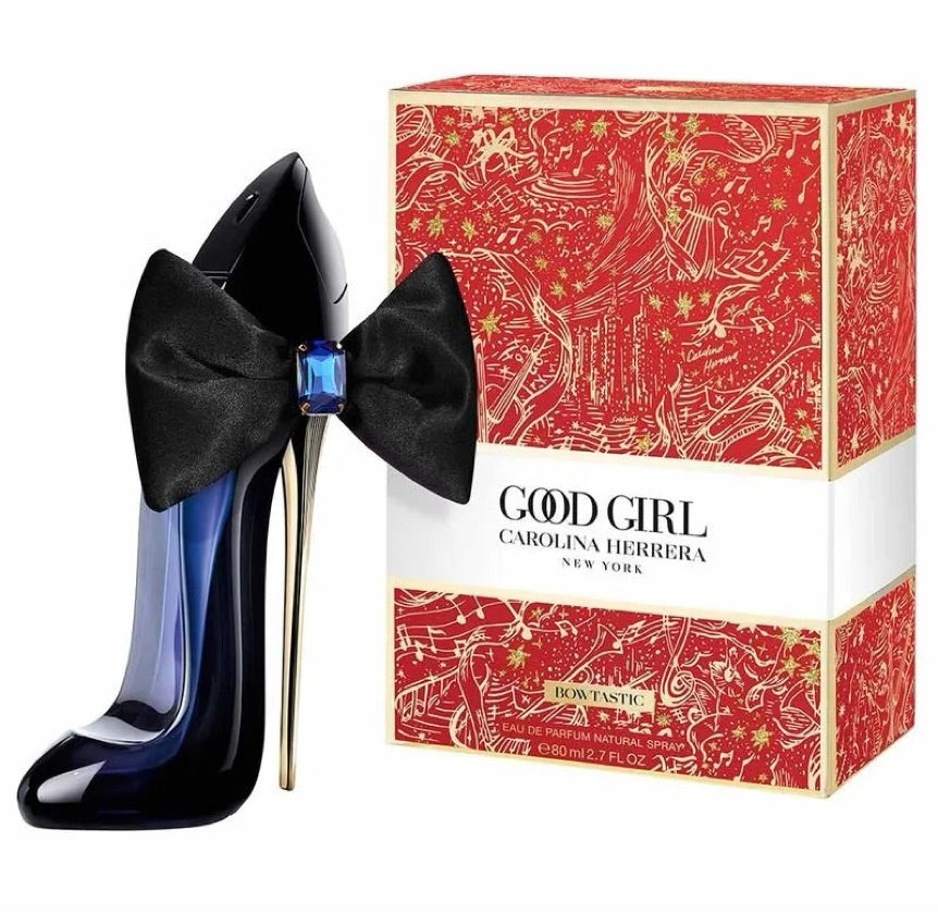 Frasco do perfume Good Girl Bowtastic da Carolina Herrera, disponível na Now Parfum.