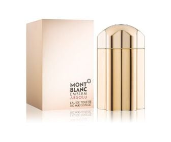 Frasco do perfume Emblem Absolu Montblanc Eau de Toilette 100ml, disponível na Now Parfum.