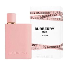 Frasco do perfume Burberry Her Parfum 50ml, disponível na Now Parfum.