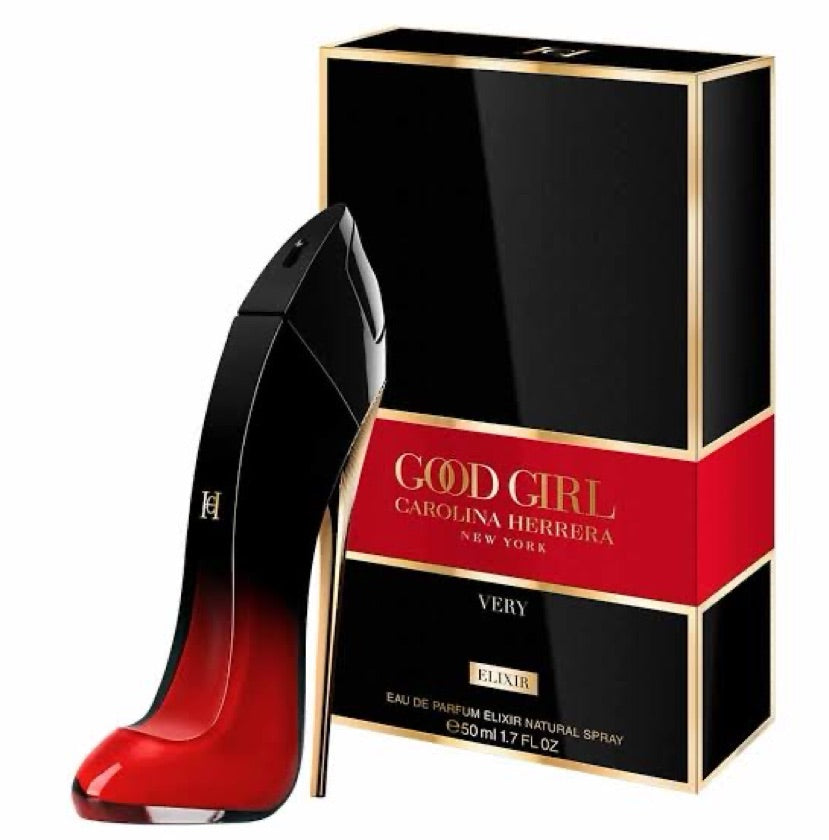 Frasco do perfume Very Good Girl Elixir da Carolina Herrera, disponível na Now Parfum.