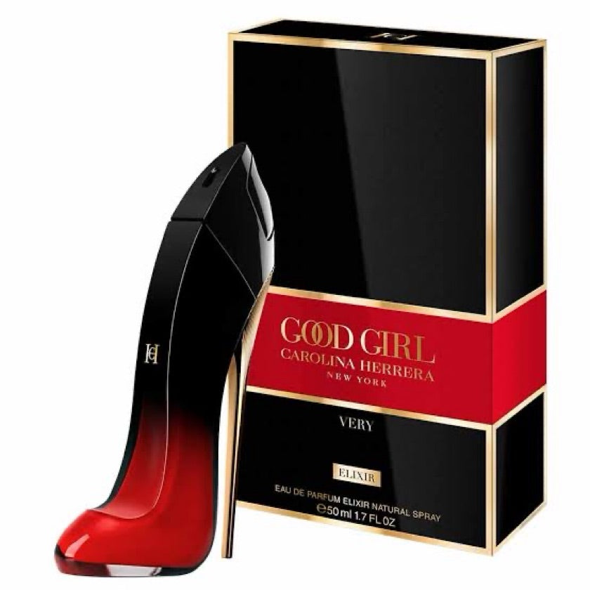 Frasco do perfume Very Good Girl Elixir da Carolina Herrera, disponível na Now Parfum.