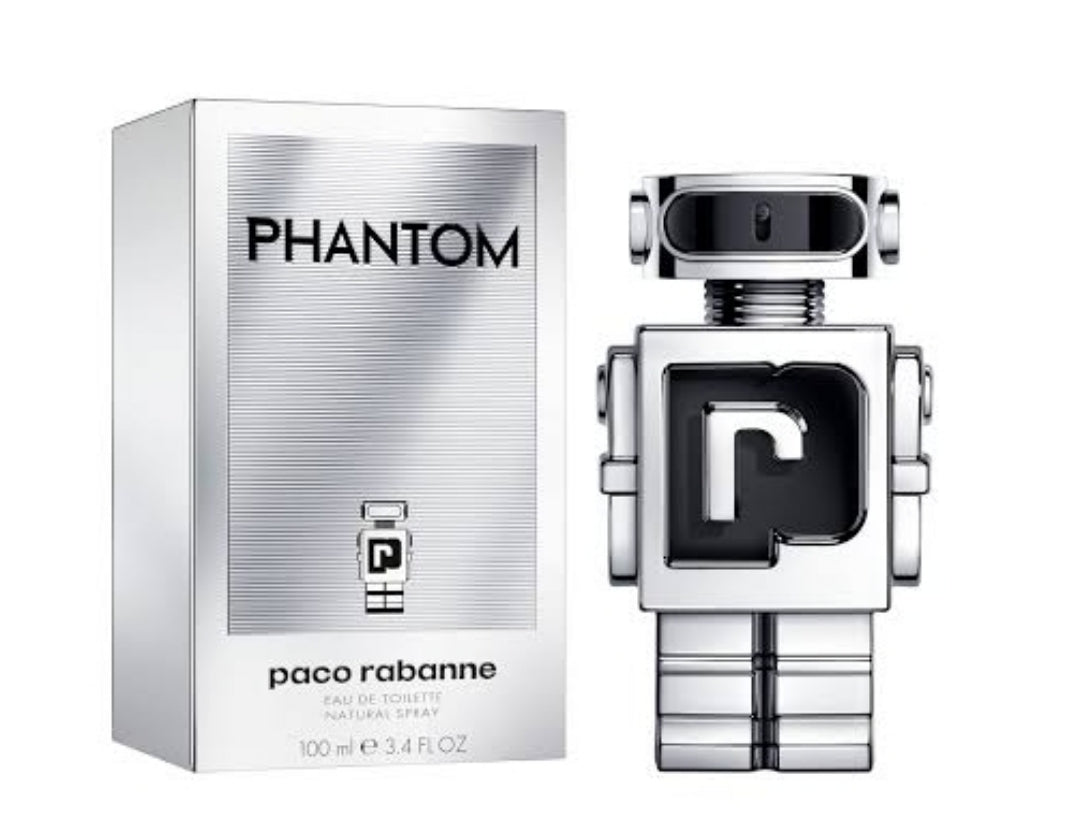 Frasco do perfume Phantom da Paco Rabanne, disponível na Now Parfum.