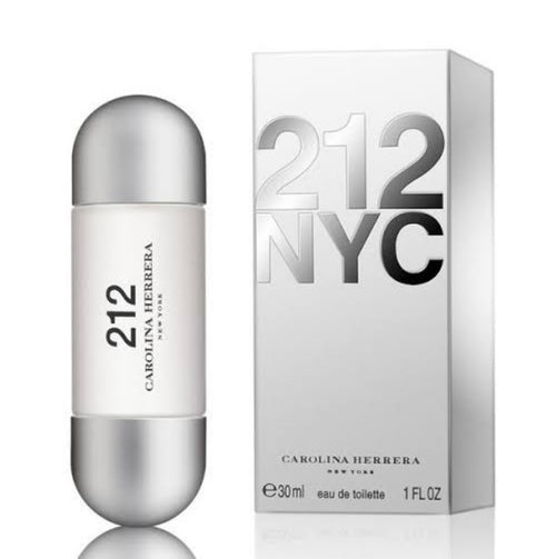 Frasco do perfume 212 da Carolina Herrera, disponível na Now Parfum.