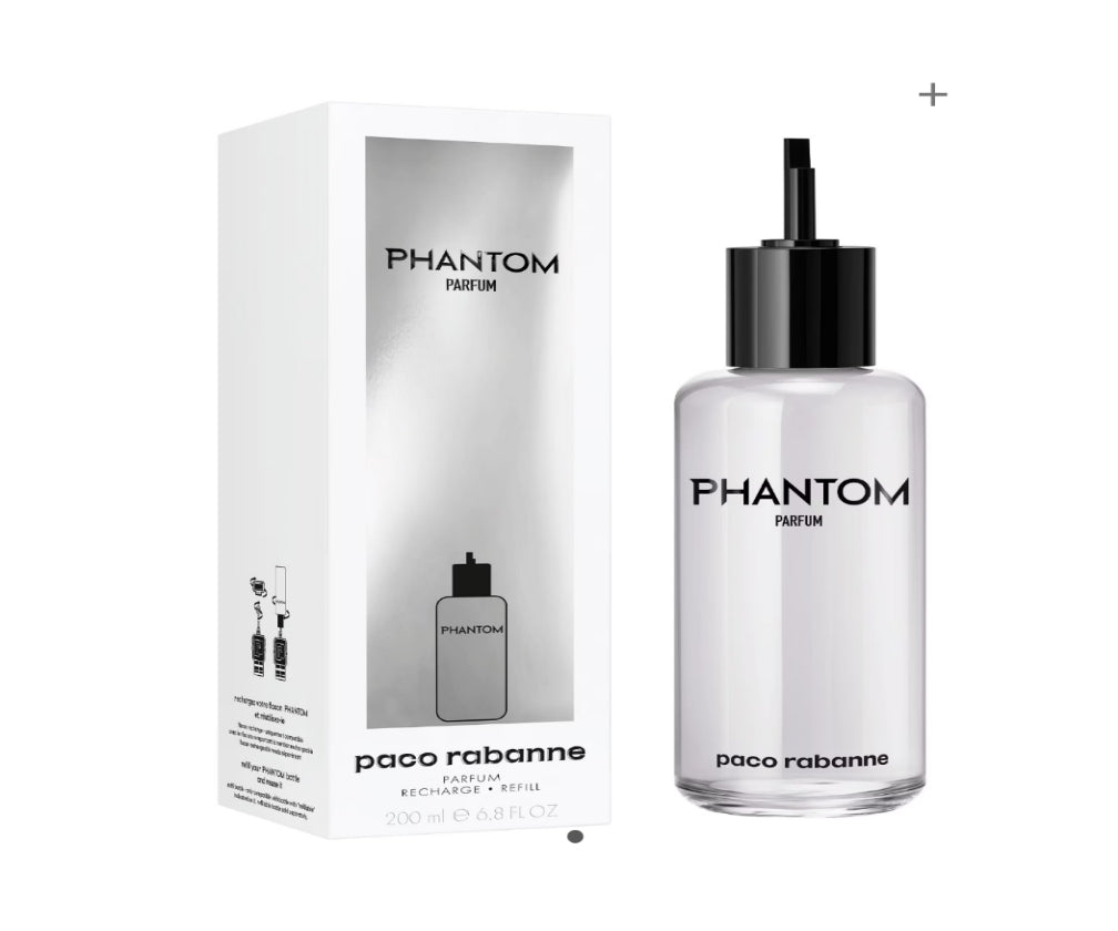 Frasco refil do perfume Phantom Parfum da Paco Rabanne, disponível na Now Parfum.