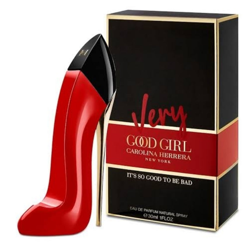 Frasco do perfume Very Good Girl da Carolina Herrera, disponível na Now Parfum.