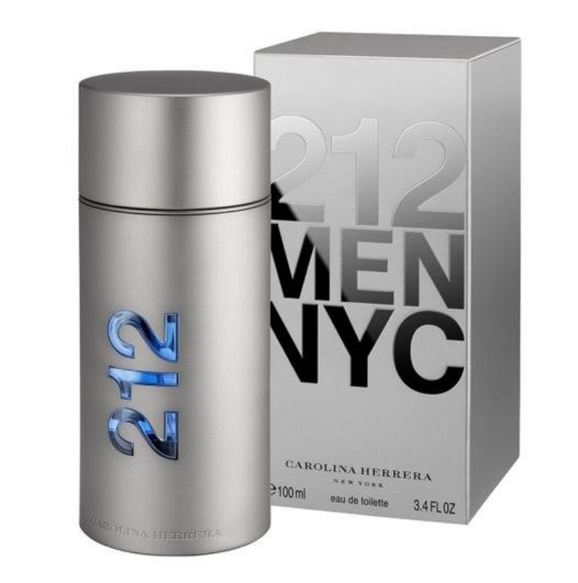 Frasco do perfume 212 Men NYC da Carolina Herrera, disponível na Now Parfum.