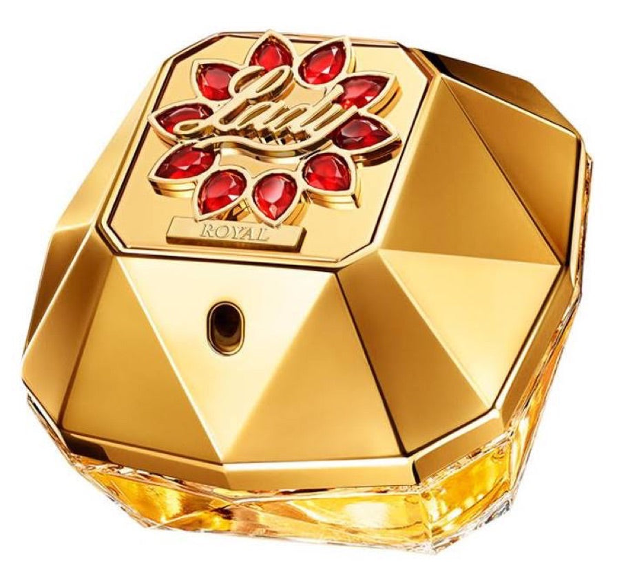 Frasco do perfume Lady Million Royal da Paco Rabanne, disponível na Now Parfum.
