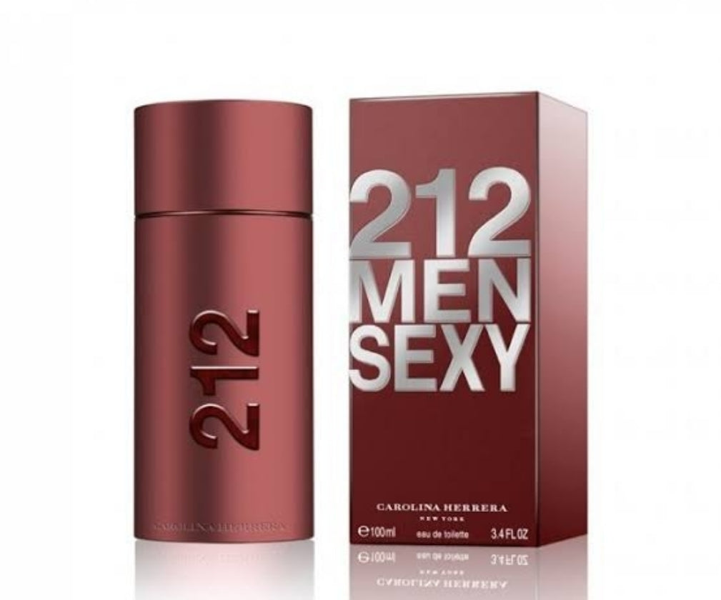 Frasco do perfume 212 Sexy Men da Carolina Herrera, disponível na Now Parfum.