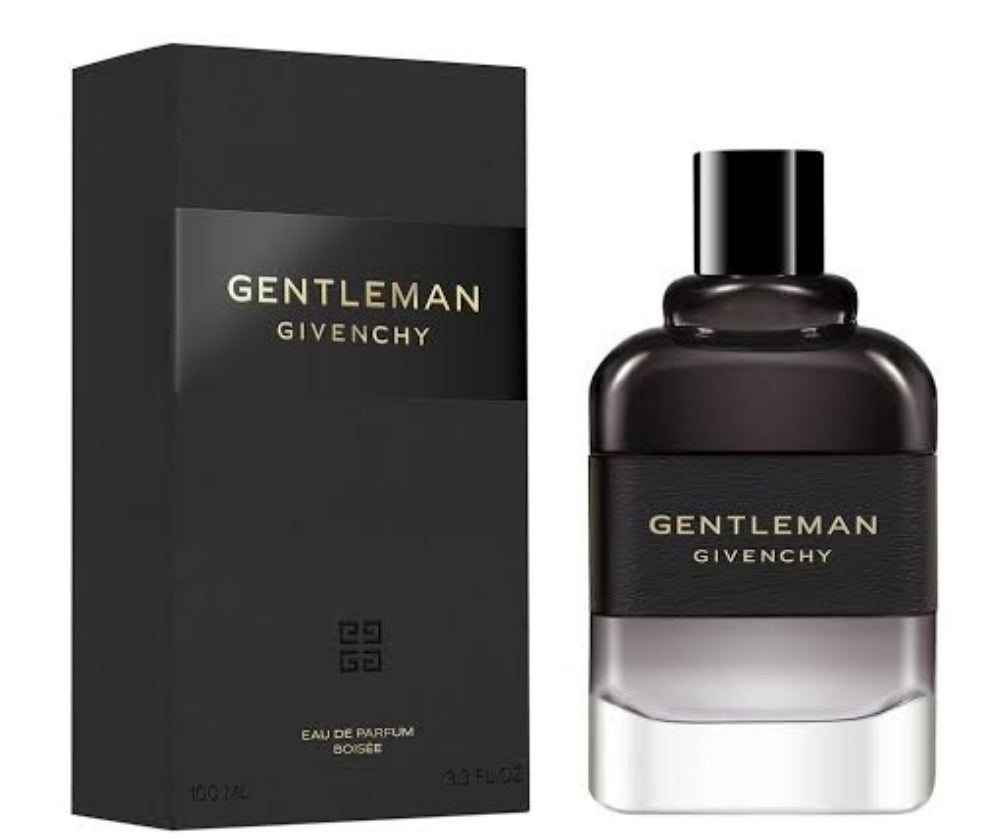 Frasco do perfume Gentleman Boisée da Givenchy, disponível na Now Parfum.