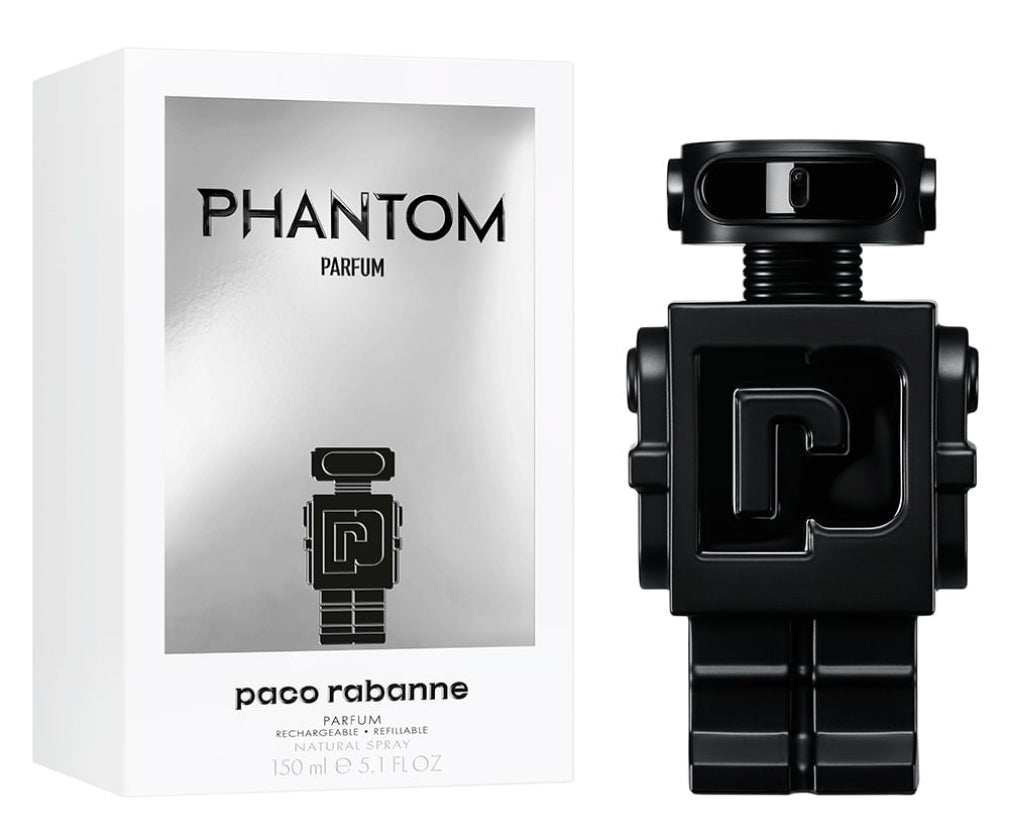 Frasco do perfume Phantom Parfum da Paco Rabanne, disponível na Now Parfum.