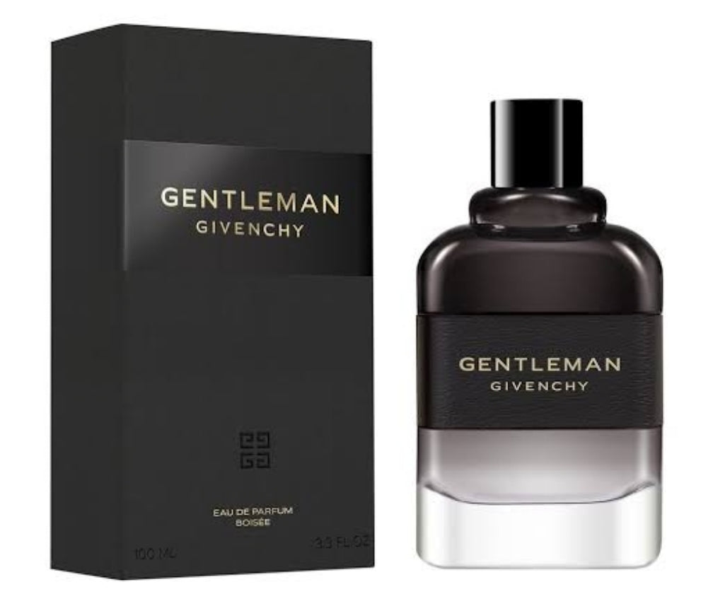 Frasco do perfume Gentleman Boisée da Givenchy, disponível na Now Parfum.