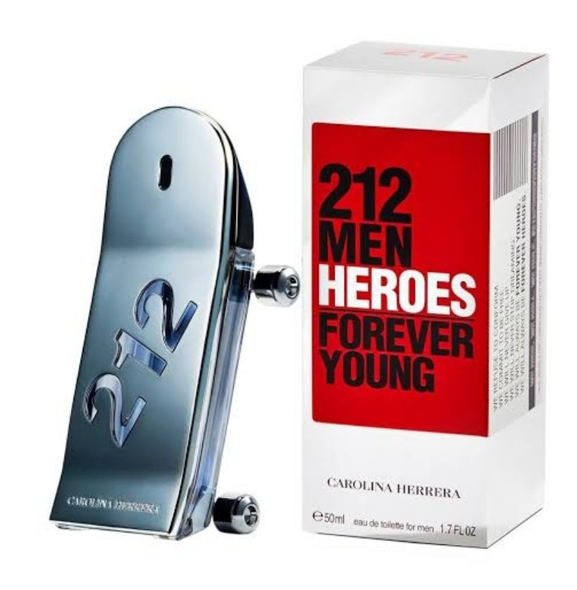 Frasco do perfume 212 Heroes da Carolina Herrera, disponível na Now Parfum.