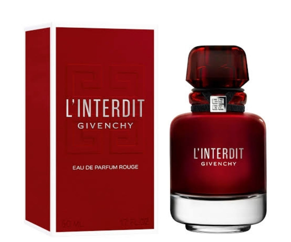 Frasco do perfume L'Interdit Rouge da Givenchy, disponível na Now Parfum.