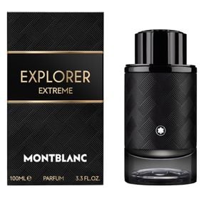 Frasco do perfume Explorer Extreme Montblanc Eau de Parfum 100ml, disponível na Now Parfum.
