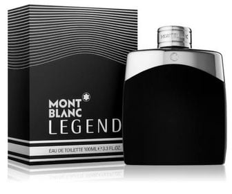Frasco do perfume Legend Montblanc Eau de Toilette 100ml, disponível na Now Parfum.