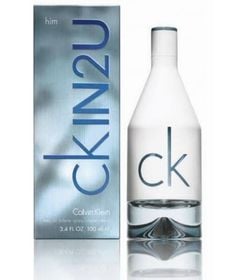Frasco do perfume CK In2U for Him da Calvin Klein, disponível na Now Parfum.