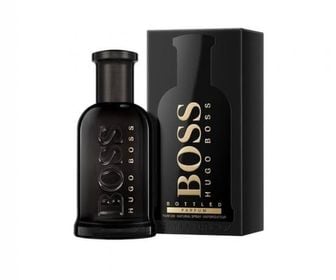 Frasco do perfume Boss Bottled Parfum 200ml, disponível na Now Parfum.