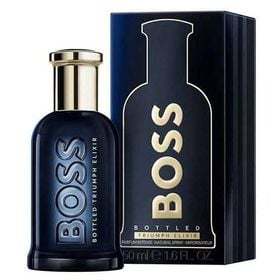 Frasco do perfume Boss Bottled Triumph Elixir 100ml, disponível na Now Parfum.